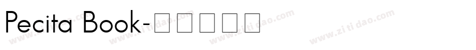 Pecita Book字体转换